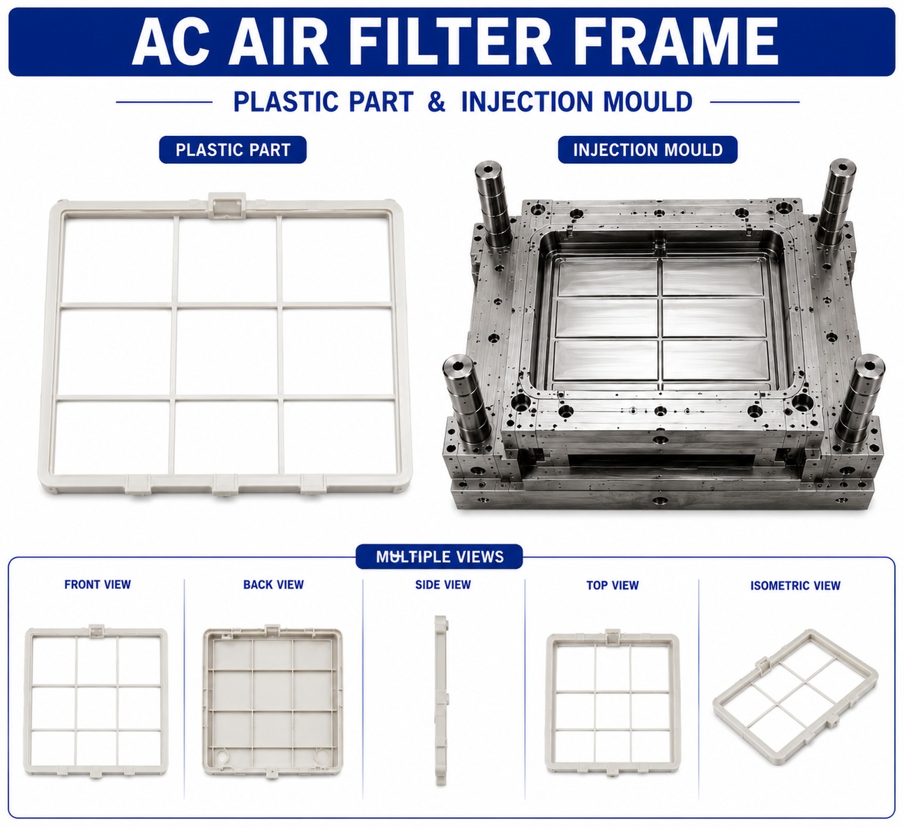 AC Plastic Air Filter Frame